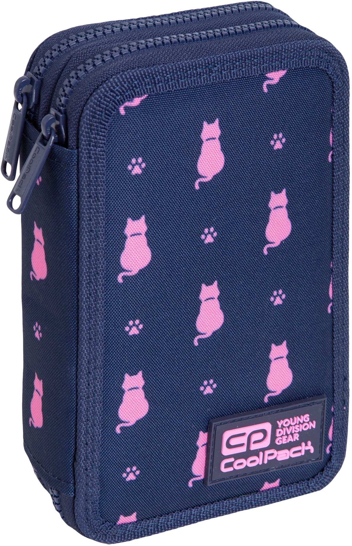 

Пенал Coolpack Jumper 2 35 предметов 2 отделения Navy Kitty (C66240)