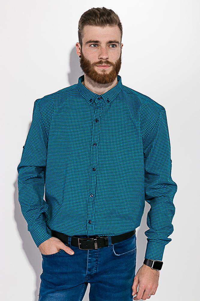 

Мужская рубашка (AG-0010453) AGER XS Черно-бирюзовый 000041882
