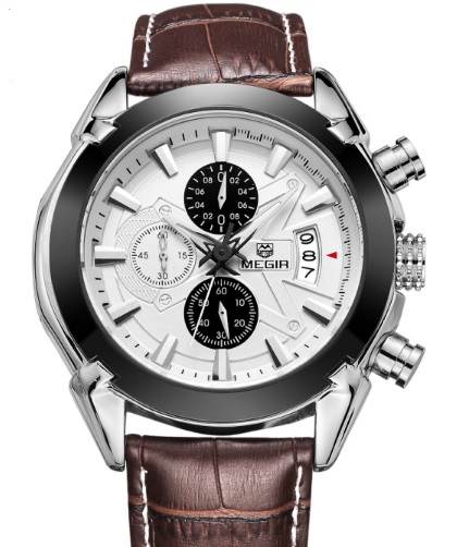 

Мужские наручные часы Megir Montre с хронографом и датой