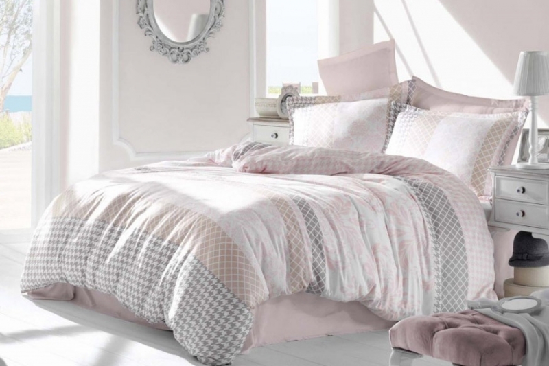 

Постельное белье Altinbasak Luxe Risha pembe 200х220