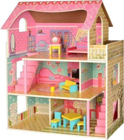 

Деревянный домик для кукол Bambi (MD 2203)