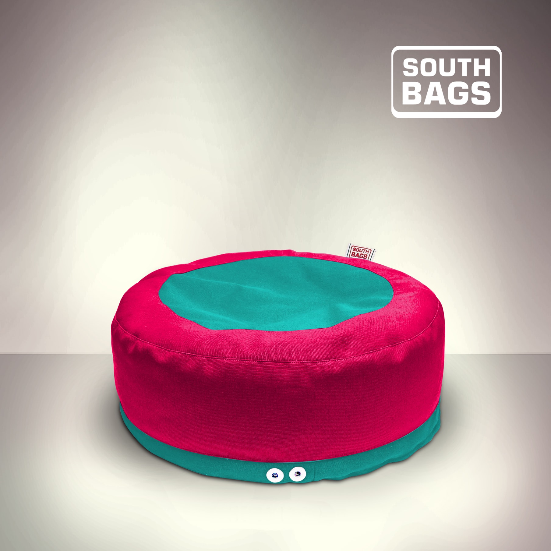 

Пуф South Bags Таблетка для людей и животных Розово-Бирюзовая