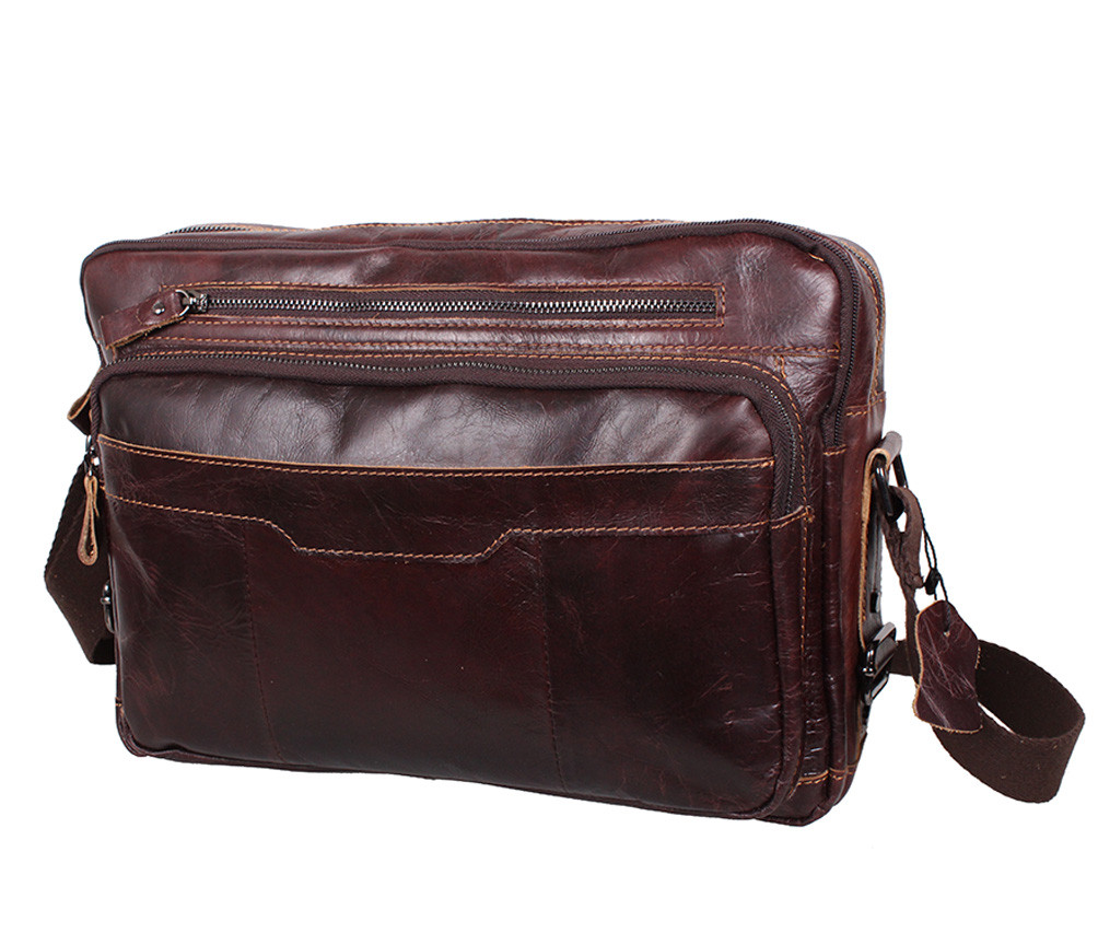 

Мужская кожаная сумка A4 Dovhani PRE1863 Коричневая