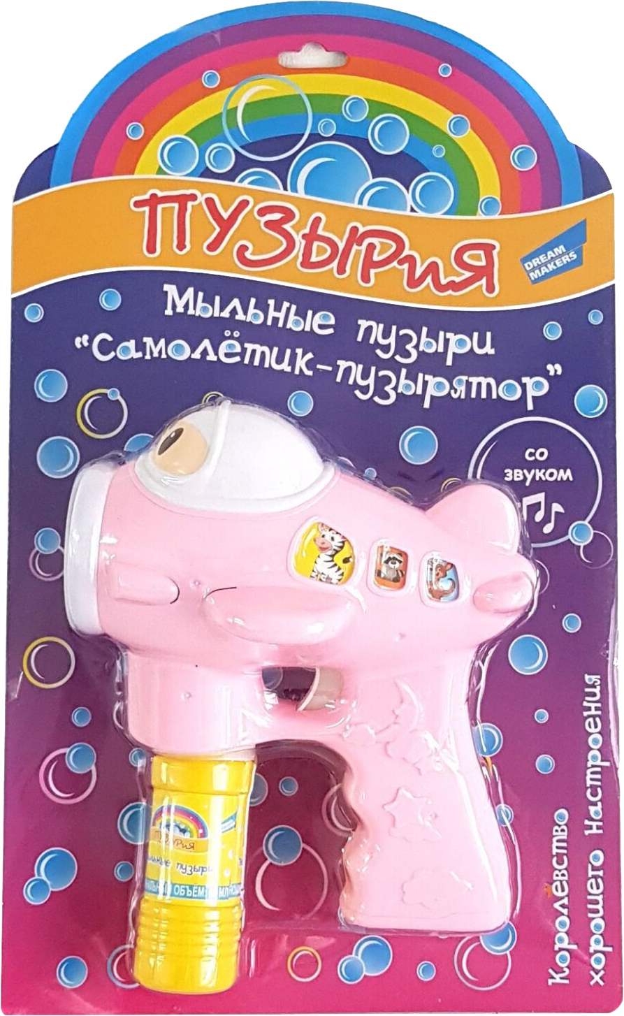 

Мыльные пузыри Bubbleland Самолетик-пузырятор Розовые (D606-1) (4812501167108-1)