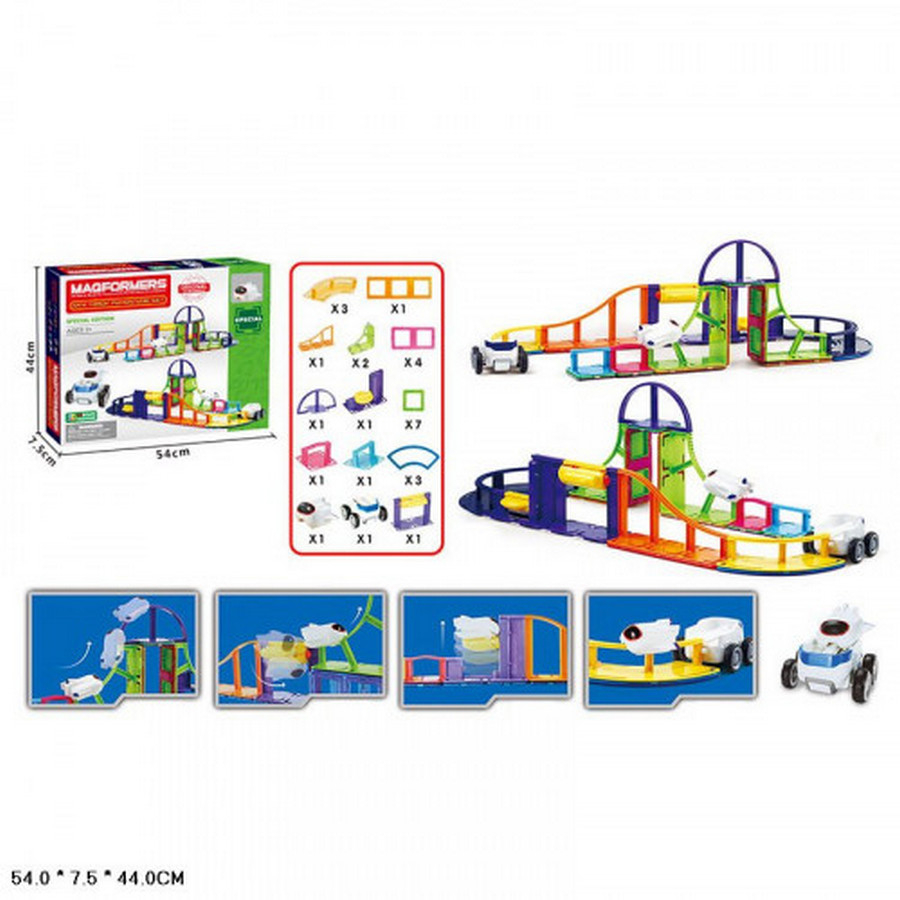 

Конструктор магнитный MAGFORMERS трек A-Toys (LQ644/45)