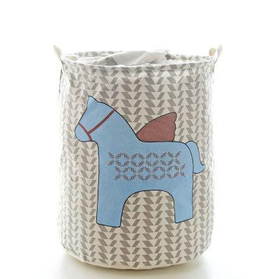

Корзины для игрушек (белья) Happy toys лошадка голубая