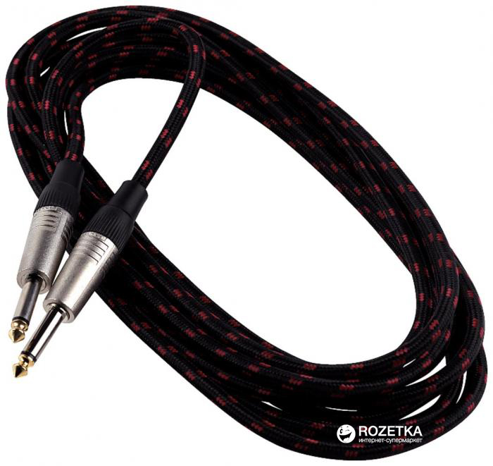 

Инструментальный кабель RockCable RCL30205 TC 5 м Black/Red (RCL30205 TC C/BLACK)