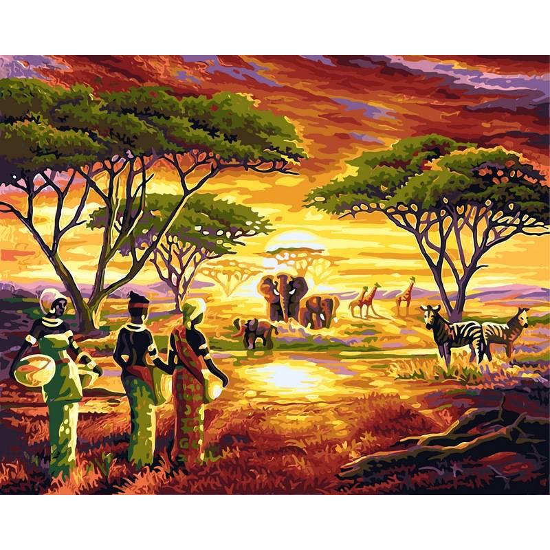 

Картина по номерам VP417 Африка, 40x50 см., Babylon