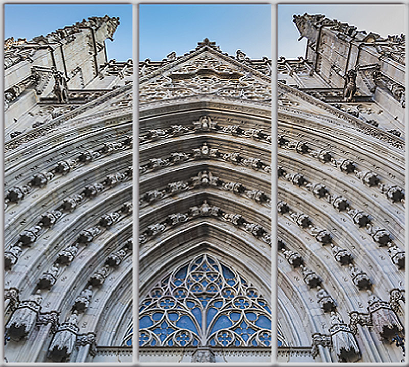 

Шкаф купе Luxe Studio Стандарт-1 Фотопечать Архитектура-18 2400x2100x450 трехдверный