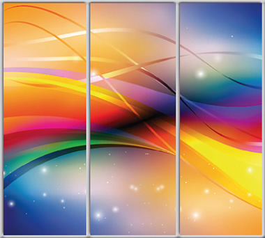 

Шкаф купе Luxe Studio Стандарт-1 Фотопечать Абстракция-54 2400x2000x450 трехдверный