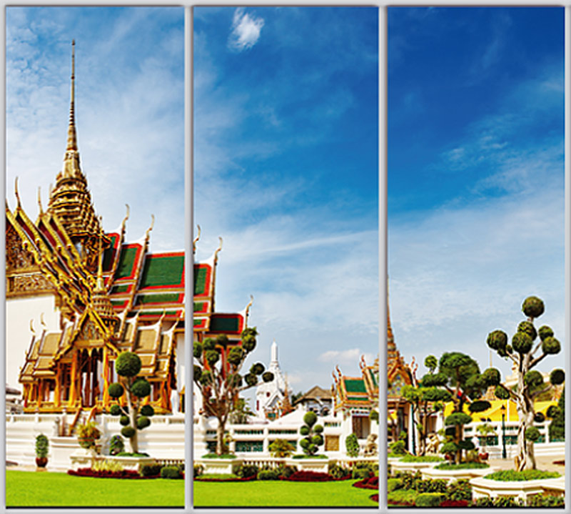 

Шкаф купе Luxe Studio Стандарт-1 Фотопечать Архитектура-61 2400x2000x450 трехдверный