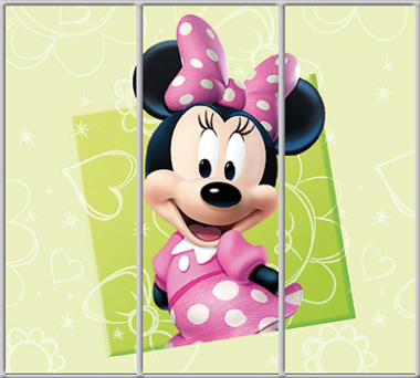 

Шкаф купе Luxe Studio Стандарт-1 Фотопечать Disney-6 2400x2000x450 трехдверный