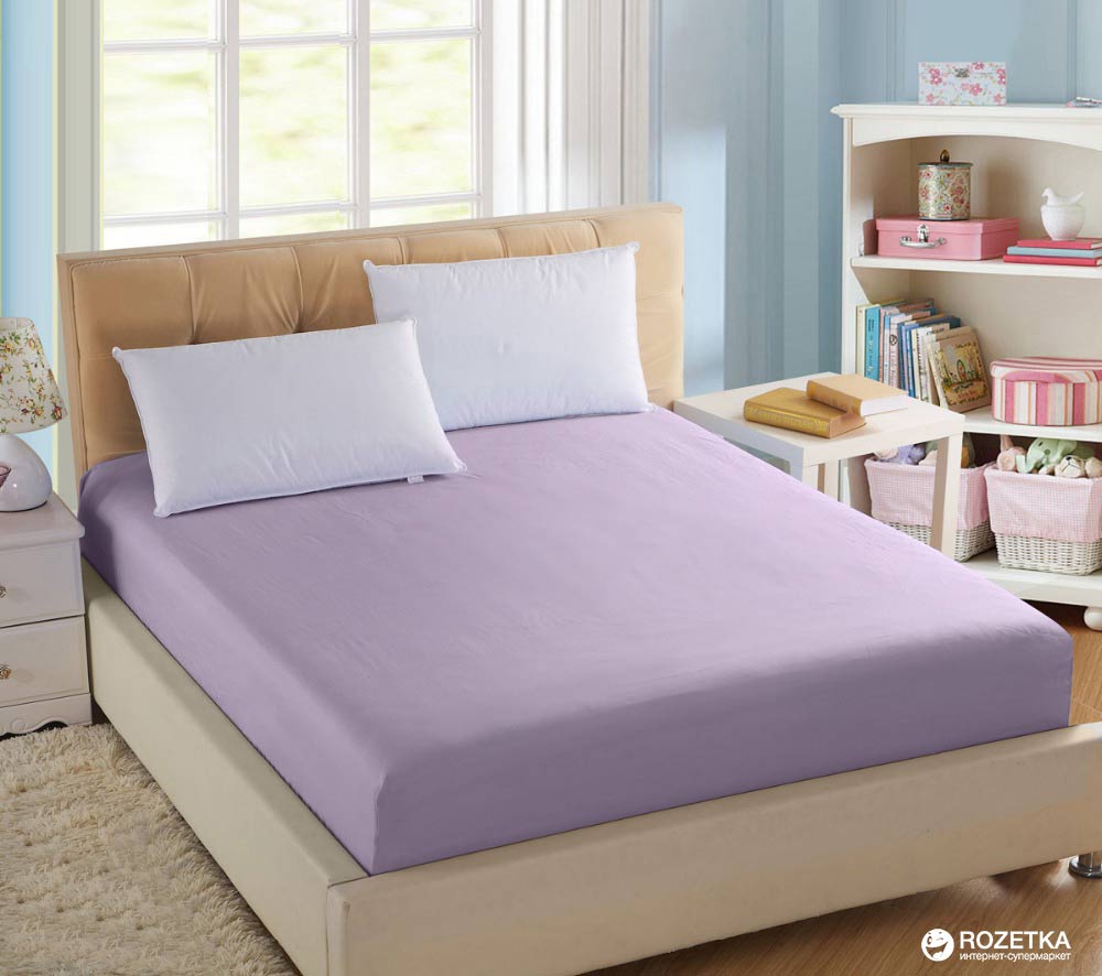 

Простынь на резинке U-tek Home Sateen 120x190х25 см Lilac