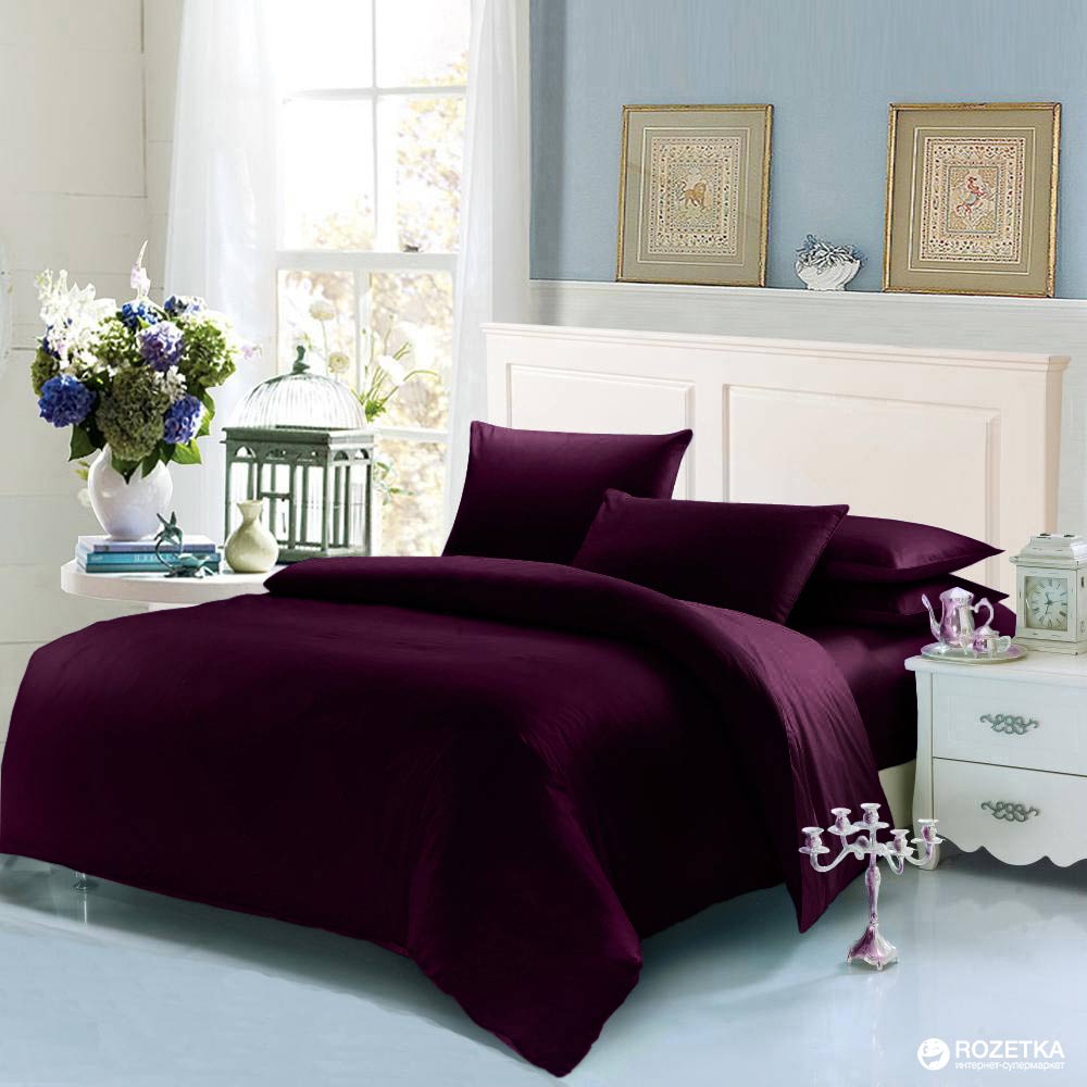 

Простынь U-tek Home Sateen 143х215 см Dark Plum