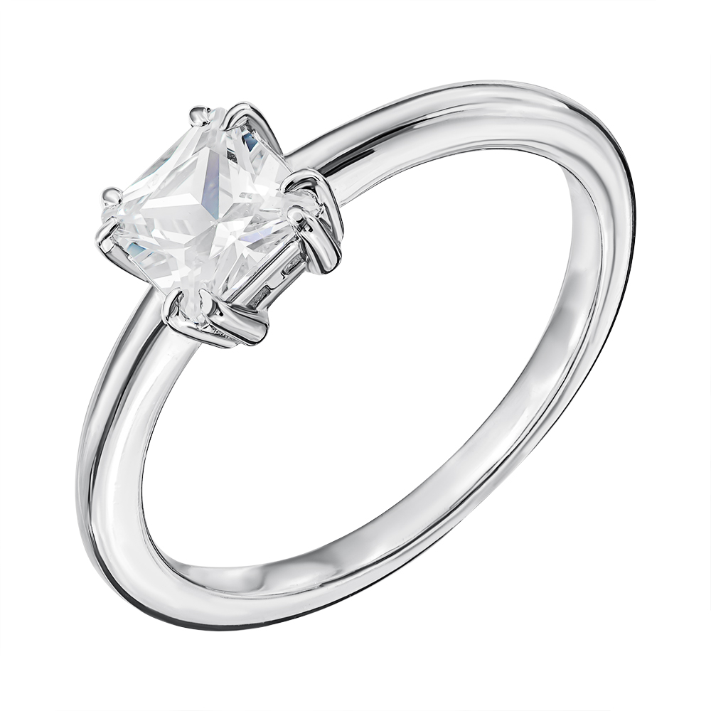 

Серебряное кольцо с фианитом 000133964 15.5 размера