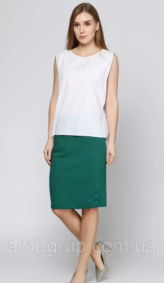 

Юбка Solo прямая  Темно зеленая Wm147, Юбка Solo прямая M Темно зеленая Wm147