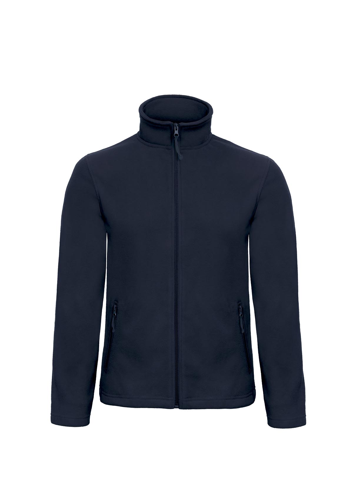 

Флисовая куртка B&C унисекс на молнии без капюшона ID 501 Black 2XL