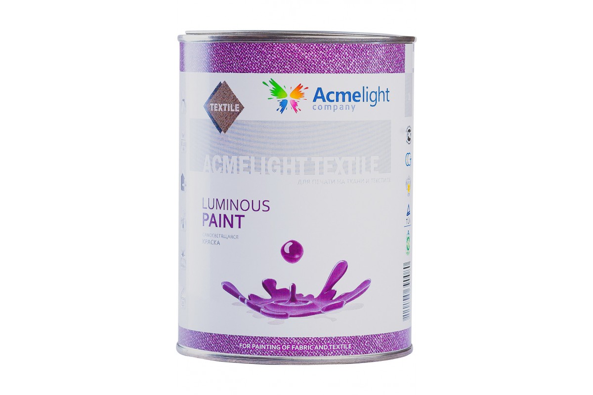 

Краска светящаяся, для тканей AcmeLight Textile зеленая с зеленым свечением 1 л