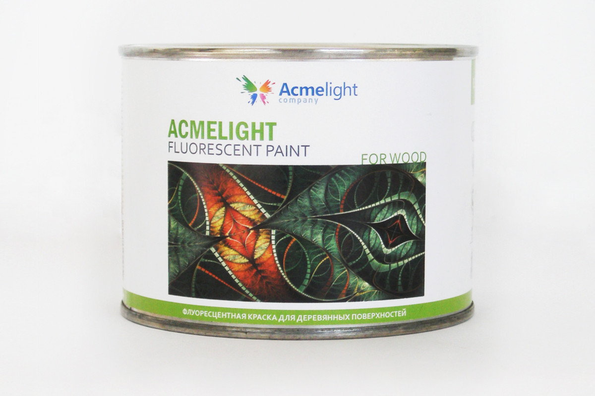 

Флуоресцентная краска по дереву Acmelight Fluorescent paint for Wood желтая 0,5 л