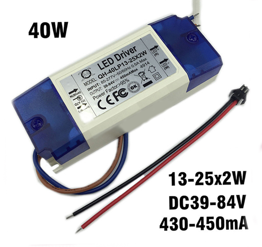 

Драйвер для светодиодов 13-25x2W 450mA