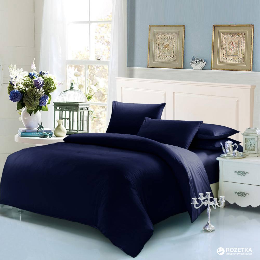 

Комплект постельного белья U-tek Home Sateen 145x210 см Dark Blue