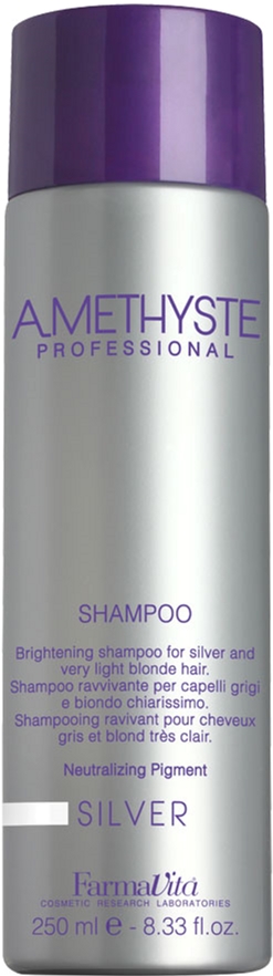 Акція на Шампунь Farmavita Amethyste Silver Shampoo для седых и светлых волос 250 мл (8022033016102) від Rozetka UA