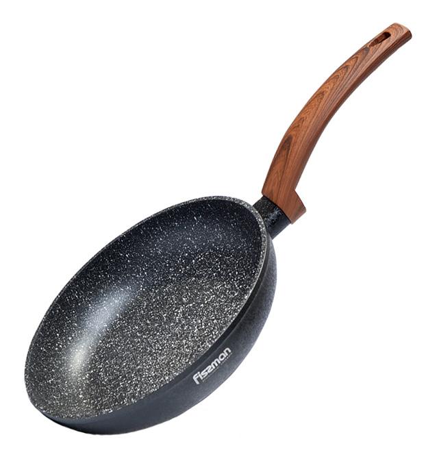 

Сковорода Fissman Vesuvio Stone Ø24см с антипригарным покрытием Platinum