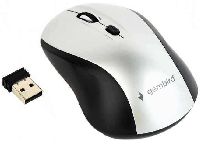 

Мышь Gembird MUSW-4B-02-BS Wireless White+Black