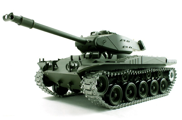 

Танк на радиоуправлении 1:16 Heng Long Bulldog M41A3 с пневмопушкой и и/к боем (Upgrade)