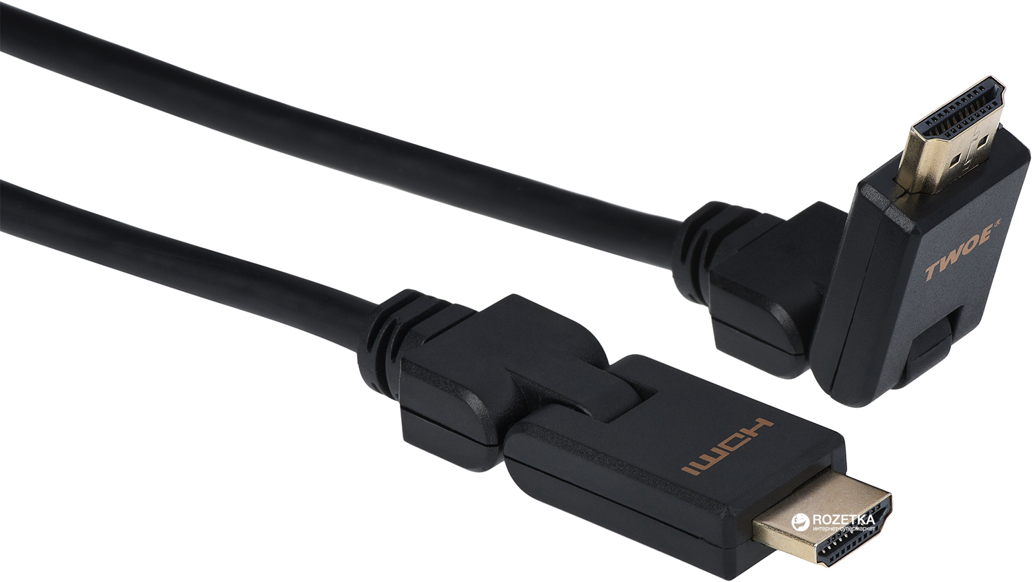 

Кабель 2E Ultra Slim HDMI 1.4 (AM/AM) 180° High Speed 2 м Black (2EW-1359-2m)