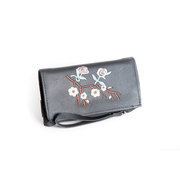 

Кошелек женский Gioia 26290 цветок черный - 262901
