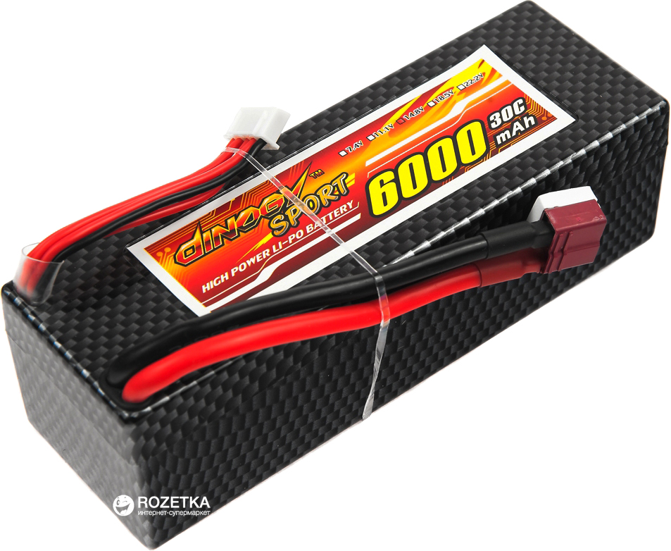

Аккумулятор Dinogy Li-Pol 6000 mAh 14.8V 4S 30C Hardcase 41x40x138мм T-Plug (2711623837154)