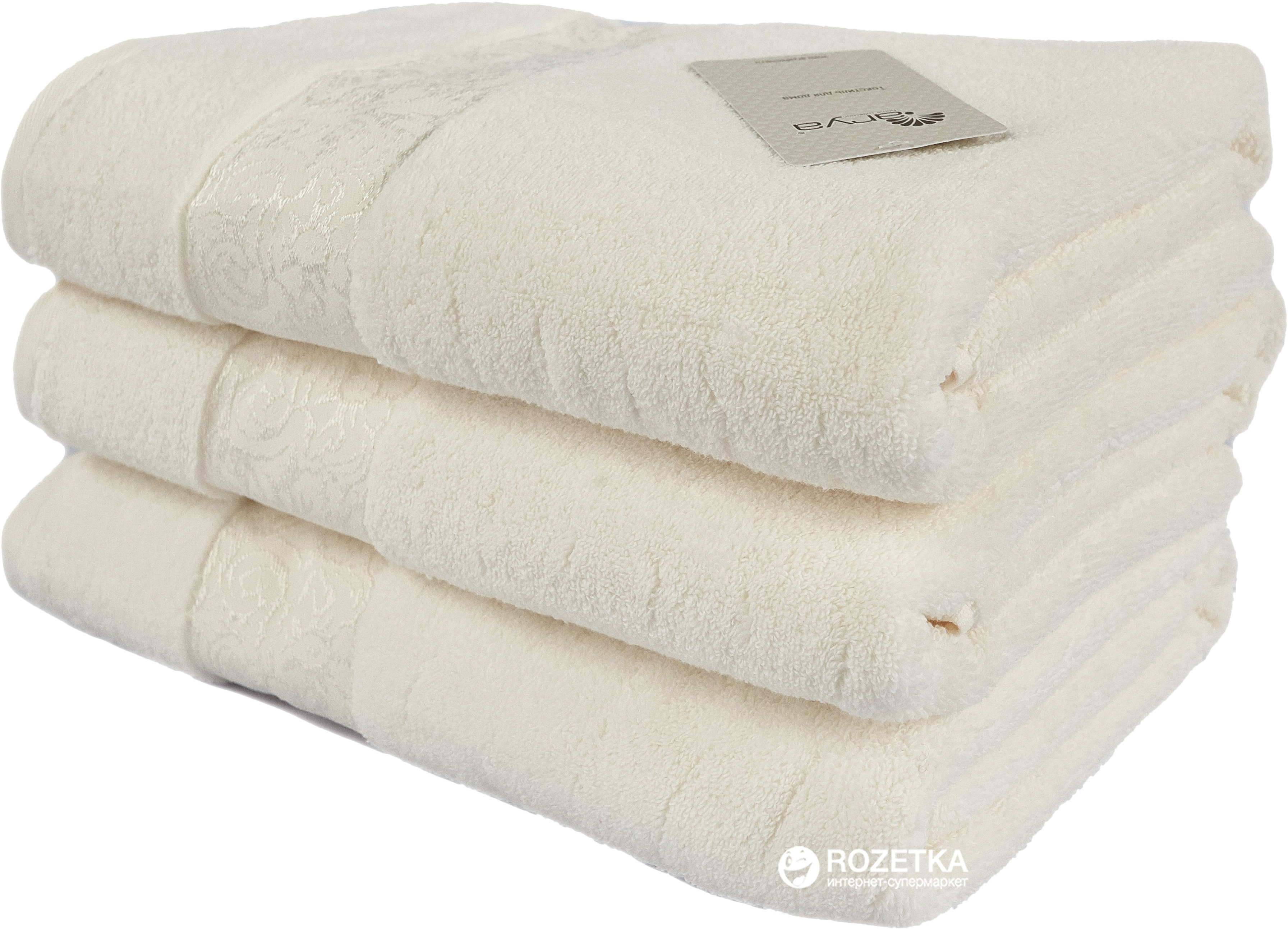 

Махровое полотенце Arya Jewel 70х140 см Ecru