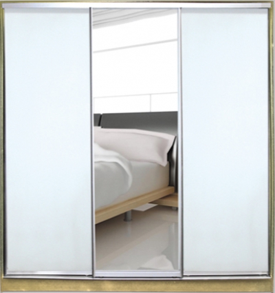 

Шкаф купе Luxe Studio Стандарт-1 Зеркало с Пескоструем-10 2100x2300x600 трехдверный