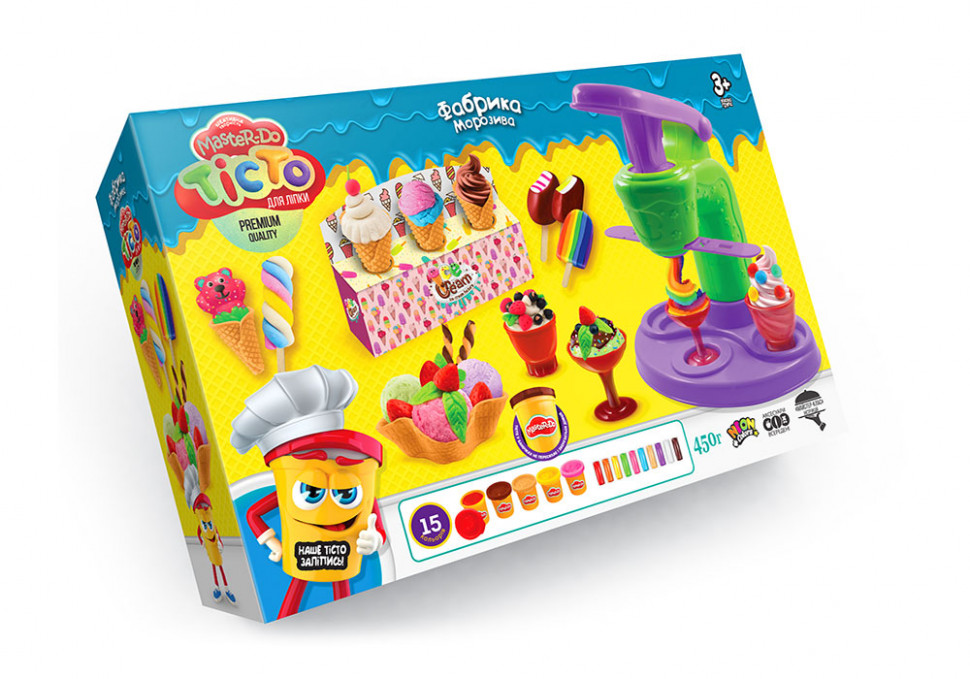 

Тесто для лепки Danko Toys "Master Do" Фабрика мороженого