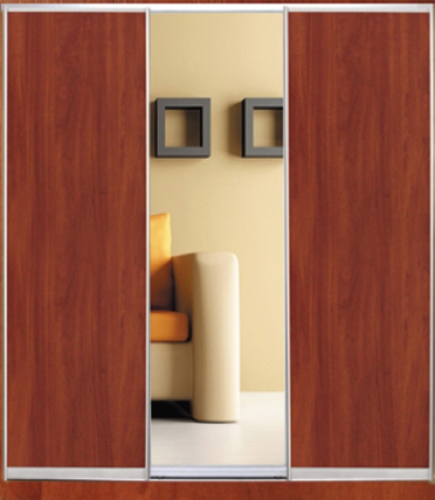 

Шкаф купе Luxe Studio Стандарт-1 ДСП/Зеркало-1 2300x2300x600 трехдверный