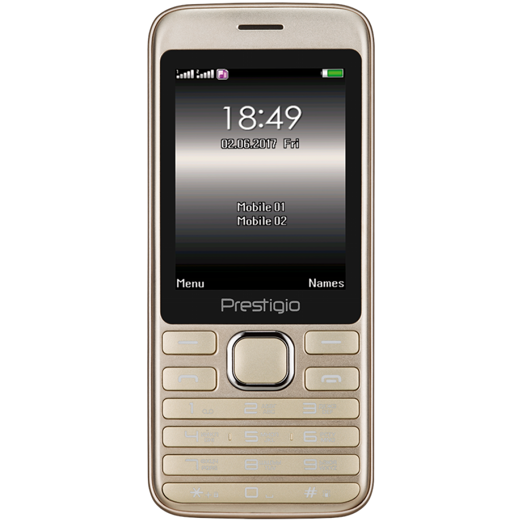 

Мобільний телефон PRESTIGIO 1281 Duo Gold