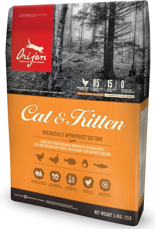 

Сухой корм для кошек Orijen Cat & Kitten премиум класса для всех возрастов 5.4 кг