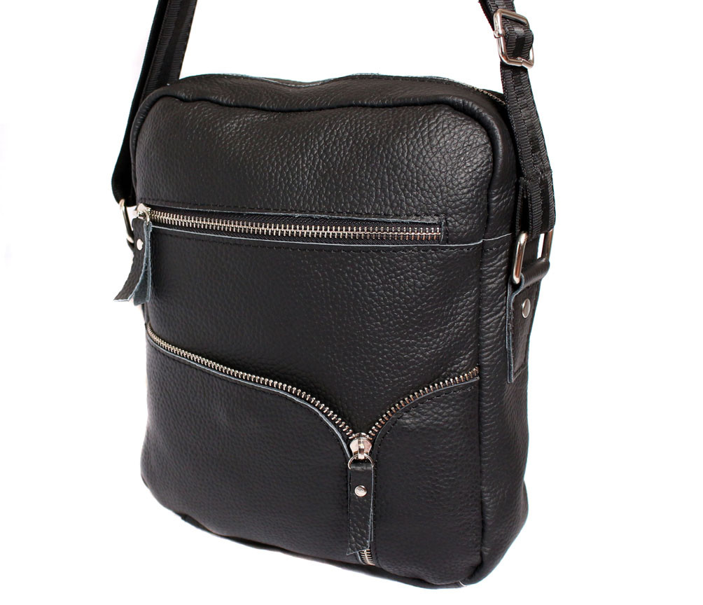 

Мужская кожаная сумка Dovhani KT300121 Черная