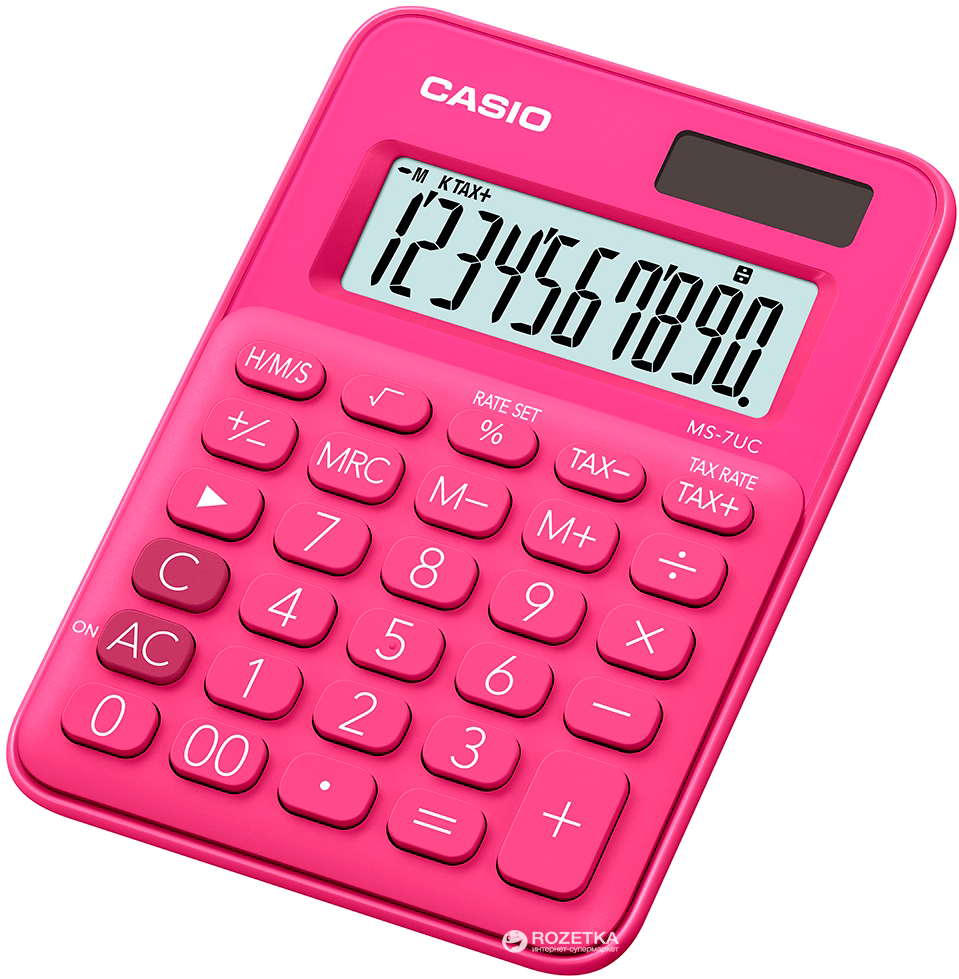 

Калькулятор Casio 10 разрядный 85.5х120х19.4 (MS-7UC-RD-S-EC)