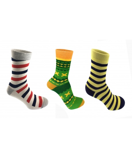 

Набор ярких носков для женщин Stripican от MK SOCKS (36-39) Разноцветный GS-3001-B