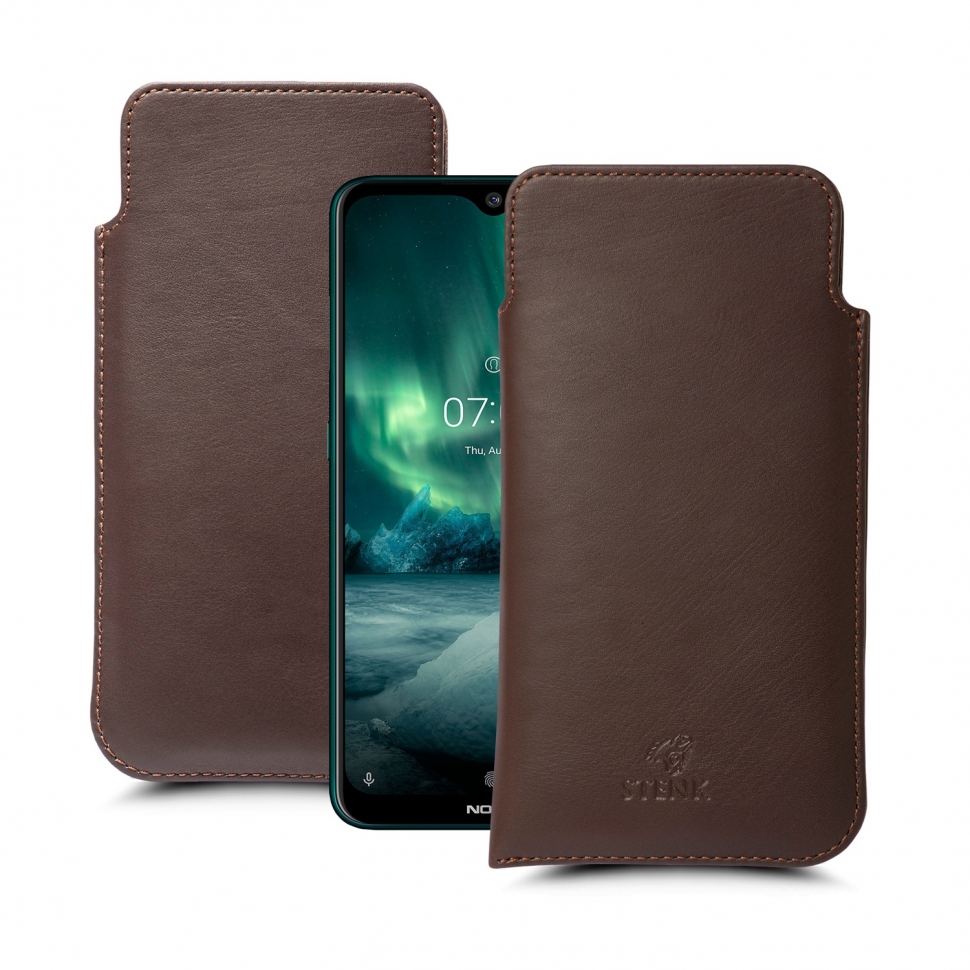 

Футляр Stenk Elegance для Nokia 7.2 Коричневый
