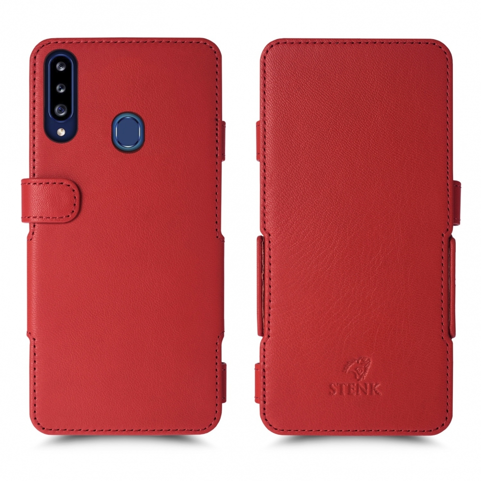 

Чехол книжка Stenk Prime для Samsung Galaxy A20s Красный