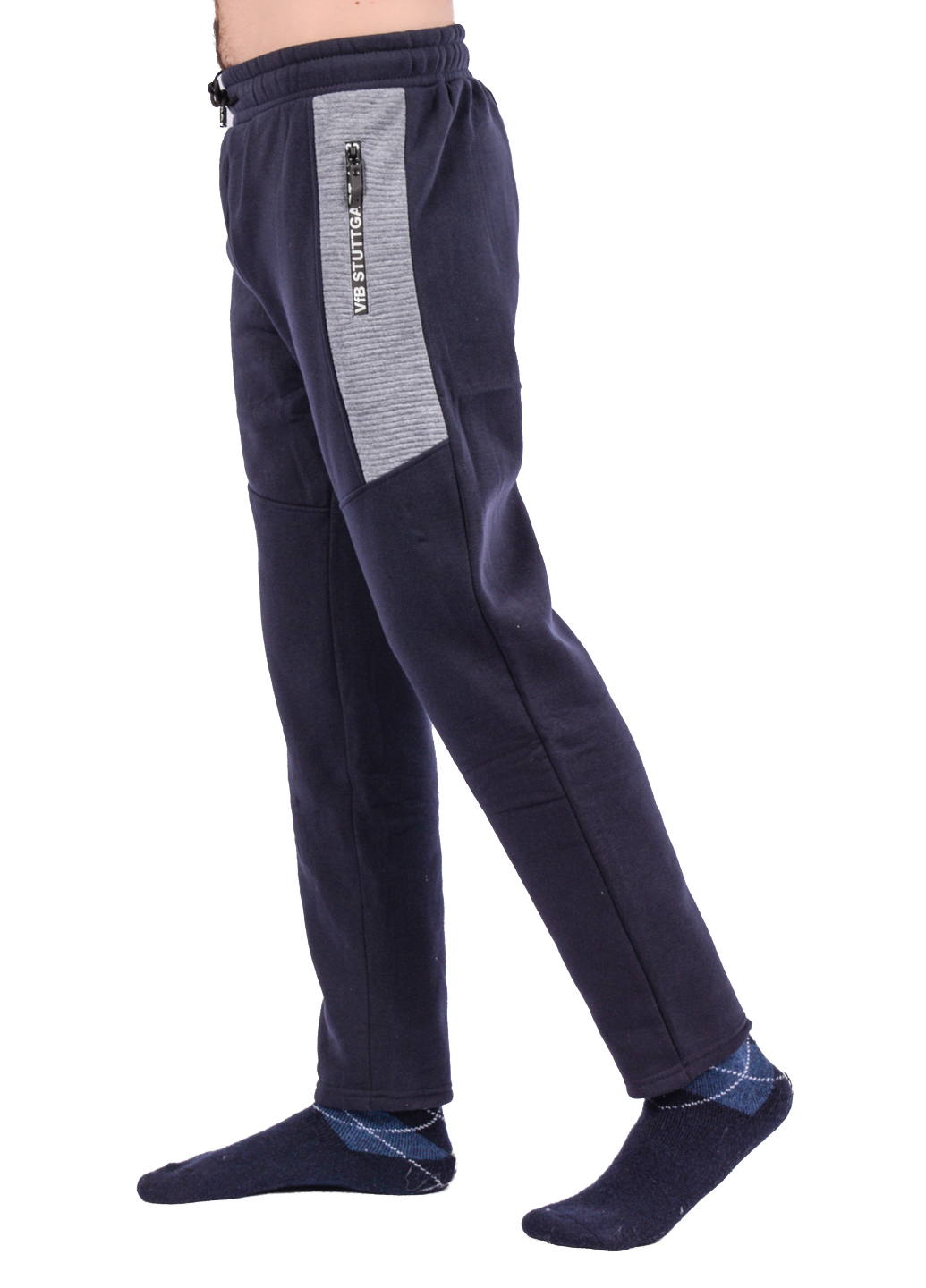 

Штаны спортивные мужские на флисе Fashion WK9656A-3. Размер 3XL