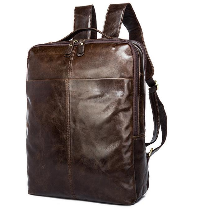 

Мужской кожаный рюкзак TIDING BAG 7280C
