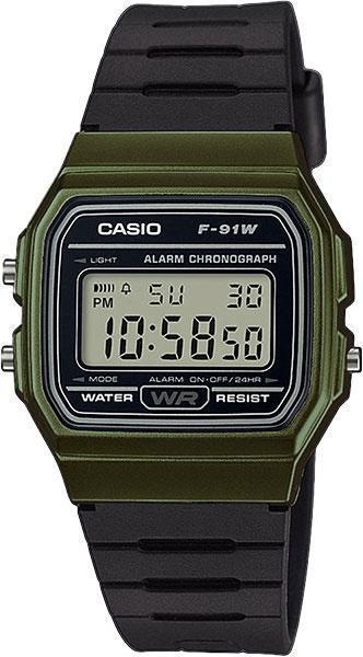 

Наручные мужские часы Casio F-91WM-3ADF