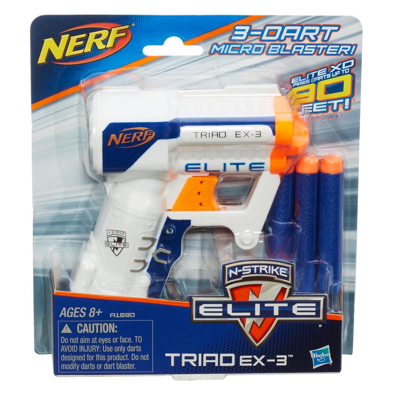 

Бластер Нерф Элит Триад Nerf N-Strike Elite Triad EX-3 Hasbro A1690