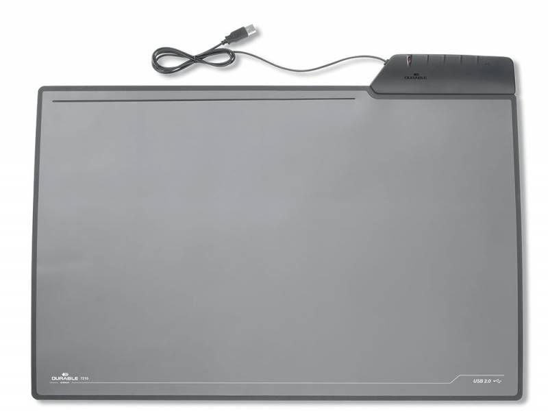 

Настольное покрытие DURABLE с USB-разъемом 68х43.5см черный 7215