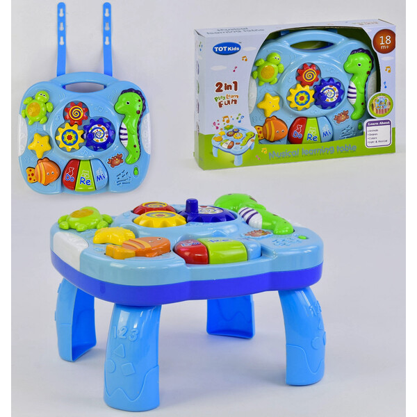 

Игровой музыкальный столик Tot Kids 88 со светозвуковыми эффектами Синий