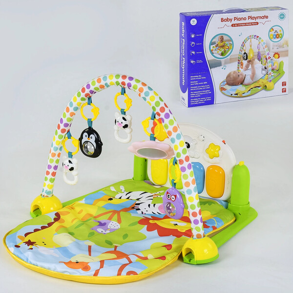 

Детский игровой музыкальный коврик Yaolan 605 с пианино Салатовый